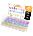 168 Pcs Heat Shrink Wire Connectors Kit- Electrical Waterproof Crimp Terminal   