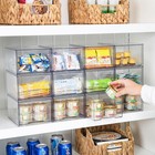 4 Pack Clear Stackable Storage Drawers     Acrylic Organizer For Bathroom   Makeup