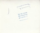Original Nbc Telop Bump Card Promo Photo 1950 s Leonard Bernstein Conductor Dbw