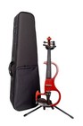 Evn-200rd 4 4 Electric Silent Violin Set With Case  Cutaway  With Outfit