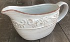 New In Box Pfaltzgraff Trellis White Gravy  Sauce Boat