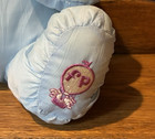 Vintage Puffalump Blue Bear Fisher Price Parachute Nylon Plush Toy 1986