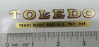 Vintage Toledo Scale Decal Set