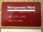 Vintage Montgomery Ward Credit Charge Cards Not Dated Signed