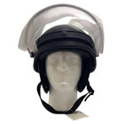 Vintage Premier Crown Corp C-3 Riot Helmet  Black  With Clear Mask   Protectors