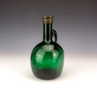 Antique Hand Blown Green Glass Drinks Decanter