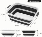 Collapsible Bbq Prep Tub With Cutting Board   Lid     7 95 Gal   30l Space