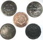 5 Each Cull Large Cents As Shown 03