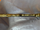 Wilson Blade Comp Tennis Racket 4 1 4  Strung   Black   Gold Used