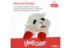 Lamb Chop Squeaky Dog Toy - Soft Plush Pet Puppy Chew Toy  6  Cream