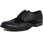 Alpine Swiss Zurich Mens Wing Tip Dress Shoes Two Tone Brogue Lace Up Oxfords