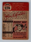 1953 Topps  274 Johnny Riddle Low Grade Vintage High   Baseball Card