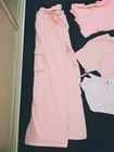 Pink Victoria s Secret Track Pants Set W 3 Shirt Options new W out Tags  