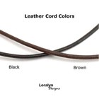 2mm Leather Necklace Cord Stainless Steel Lobster Clasp Mens Womens Brown Black
