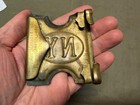 Original Spanish American War Us Army Krag Rifle Mills Ammo Belt Buckle-new York