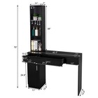 Hair Styling Barber Station Beauty Salon Spa Table Lockable Drawer Equipment Set