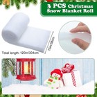 3 Pack 15 In X 10 Ft Fake Snow Blanket Artificial Snow Cover Faux Snow