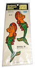 Nos Vtg 70s 80s Mermaid Decal Sticker Instant Stained Glass Nautical Beach Retro