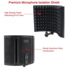 Microphone Isolation Shield Foldable Curved Surface Wind Screen Recording Studio