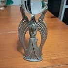 Vintage Spoontiques Pewter Wizard Holding Crystal Ball
