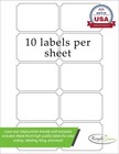 White Self Adhesive Labels Compatible With Laser   Inkjet Printers Shipping L   
