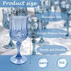 Plastic Wine Glasses   plastic Goblets Vintage Style Cordial Drinking Glasses