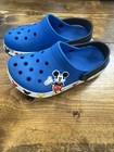 Mickey Mouse Crocs Kids  Fun Lab Band Clogs Junior 3 Kids Disney Blue Sandals