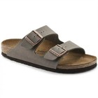 Birkenstock Arizona Birkibuc Leather Stone Soft Footbed Unisex Sandals Size37-45