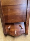 Vintage Wooden Letter Holder Wall Mount 3 Sections Key Holder Heavy 21 5x6 5 X3   
