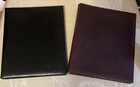 3 New Italian Leather Archival Photo Albums 8 X 10  Black  Brown  Tan Journals