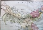 Rand Mcnally Commercial Atlas Map Page Of Panama 1913 Vintage Railroad Lines