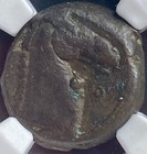 Ancient Carthage Ngc 400bc-350bc Graded Tanit Horse Shekel Coin Zeugitana Chfine