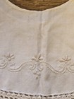 Antique Victorian Hand-embroidered Collar W  Hand-crocheted Lace Trim C 1880- 05