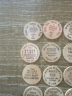 Lot Of Vintage Wooden Nickels Wood Coin Collection As Shown 25 Wooden Coins C