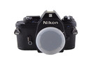 Near Mint Nikon Em 35mm Slr Film Camera Body W  Body Cap Tested Please Read