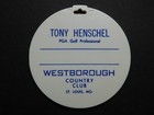 Vintage Golf Course Bag Tag - Westborough Country Club - St Louis Missouri