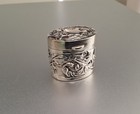 Very Rare Antique Solid Silver Fitted Hinged Ring  Box  Birm 1906 Samuel M Levi 