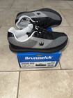 Brunswick Renegade Mesh Grey  Mens Bowling Shoes -  slightly Used 