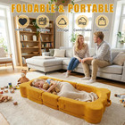 Toddler Travel Bed  Portable foldable Toddlers Floor Beds  Bear Style Soft Foam