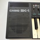 Vintage Casio Sk-1 32-key Sampling Keyboard Black Synth  Turns On Needs  Repair