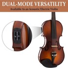 4 4 Full Size Acoustic   Electric Violin For Beginners   Professionals  Hand-car
