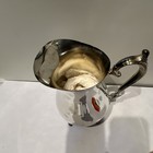 Nos Vintage Wm Rogers 817 Silver Plate Footed Beverage Water Pitcher Ice Guard