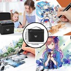 80 Colors Art Markers Pens  Dual Tips Alcohol Markers Permanent Sketch Markers