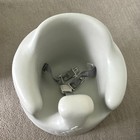 Bumbo Floor Seat Baby Booster Chair Gray With Adjustable Harness