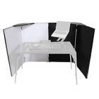 Prox Xf-4x3048bmk3 Black Aluminum 4 Panel Dj Booth Led Facade   Bag
