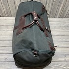 Vintage Orvis Battenkill Duffle Bag Green Canvas And Leather Large
