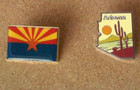 State Of Arizona - Patch   State   Flag Pins Willabee   Ward All 3 Free Ship