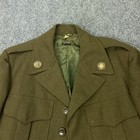 Vintage Us Army Ike Jacket Mens Small 38 Wool Sergeant Patches Wwii 40s Military