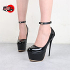 Ankle Belt Black O-ring Ankle Punk Leather Feather Anklet Women Accessories
