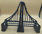 Black Metal Iron Suspension Bridge Design Bookends Set Of 2 Rustic Red Accent